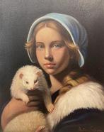 Antonio Sciacca (1957) - Girl with the Ermine, Antiek en Kunst