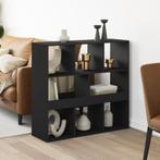 vidaXL Kamerscherm 100x33x94,5 cm bewerkt hout zwart, Huis en Inrichting, Kasten | Boekenkasten, Verzenden, Nieuw