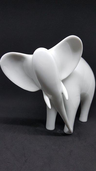 Royal Dux - Beeldje - White Elephant - Porselein, Antiek en Kunst, Antiek | Glaswerk en Kristal
