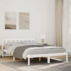 vidaXL Bedframe extra lang zonder matras grenenhout wit, Huis en Inrichting, Slaapkamer | Bedden, Verzenden, Nieuw
