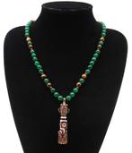 Emeraude, Oog van de tijger - Boeddhistische ketting - Dzi 6