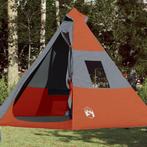 vidaXL Tente de camping tipi 7 personnes orange, Caravans en Kamperen, Tenten