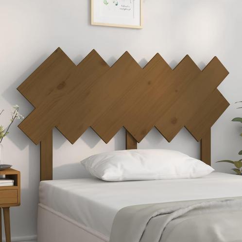 vidaXL TÃªte de lit Marron miel 122,5x3x80,5 cm Bois, Maison & Meubles, Chambre à coucher | Lits, Neuf, Envoi