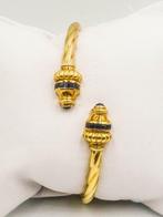 Armband - 18 karaat Geel goud - Saffier