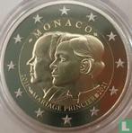 Monaco 2 euro 2021 (PROOF) 10th anniversary Wedding of P..., Postzegels en Munten, Munten | Europa | Euromunten, Verzenden, 2 euro