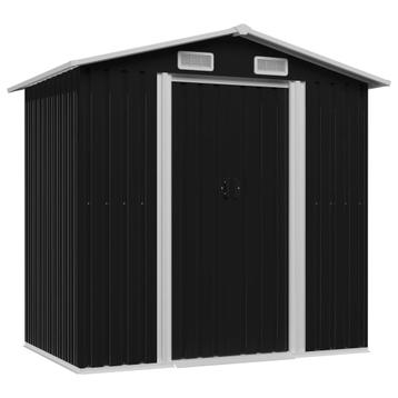 vidaXL Tuinberging 204x132x186 cm staal antraciet, Tuin en Terras, Verzenden, Nieuw