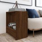 vidaXL Bijzettafel 50x26x50 cm bewerkt hout bruin eikenkleur, Huis en Inrichting, Tafels | Bijzettafels, Verzenden, Nieuw