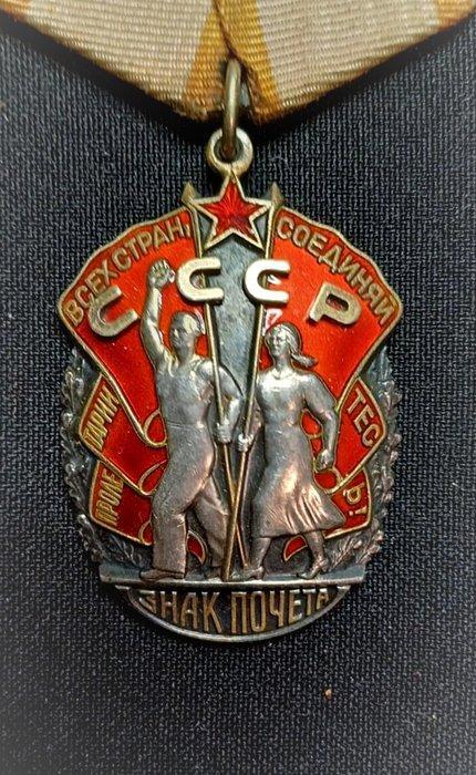 Russie - Récompense - Order Badge of Honour No. 549818, Verzamelen, Militaria | Tweede Wereldoorlog