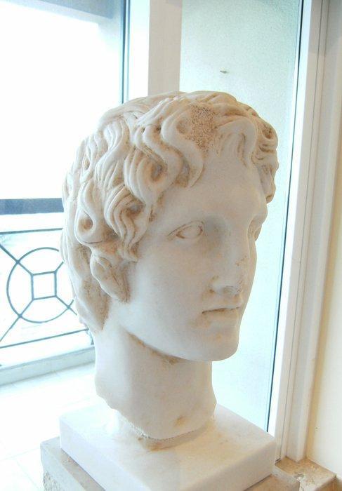 Oud-Grieks, Hellenistisch Marmer Bust - 40 cm, Antiek en Kunst, Antiek | Overige Antiek
