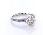 Ring - 14 karaat Witgoud - 1.15ct. tw. Diamant (Natuurlijk, Handtassen en Accessoires, Ringen, Nieuw