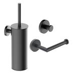 Toilet Accessoires Set Wiesbaden Alonzo Gunmetal, Bricolage & Construction, Sanitaire, Ophalen of Verzenden, Bad