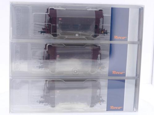 Schaal H0 Roco 67575 3-delige set zwenkbare dakwagen type..., Hobby en Vrije tijd, Modeltreinen | H0, Gelijkstroom, Analoog, Zo goed als nieuw
