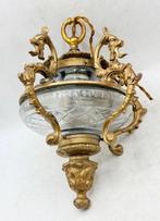 Lampe - Bronze, Cristal - Gargouilles - Hauteur : 33 cm, Antiquités & Art