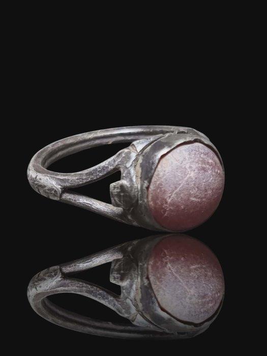 Middeleeuwen, kruisvaardersperiode Zilver, Stunning Garnet, Bijoux, Sacs & Beauté, Bijoux anciens