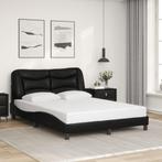 vidaXL Cadre de lit sans matelas noir 120x200 cm, Verzenden, Neuf