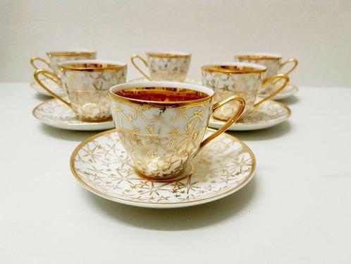 Moritz&Zdekauer Carlsbad - Koffieservies voor 6 (12) -, Antiek en Kunst, Antiek | Meubels | Tafels