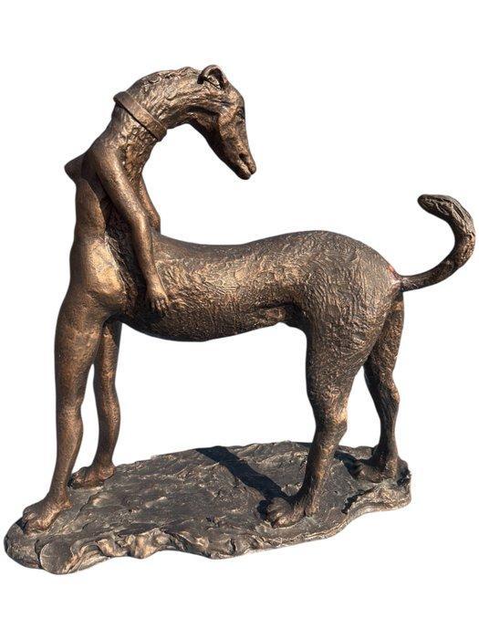 Beeldje - Metamorfosi - Koud geverfd brons, Antiek en Kunst, Curiosa en Brocante
