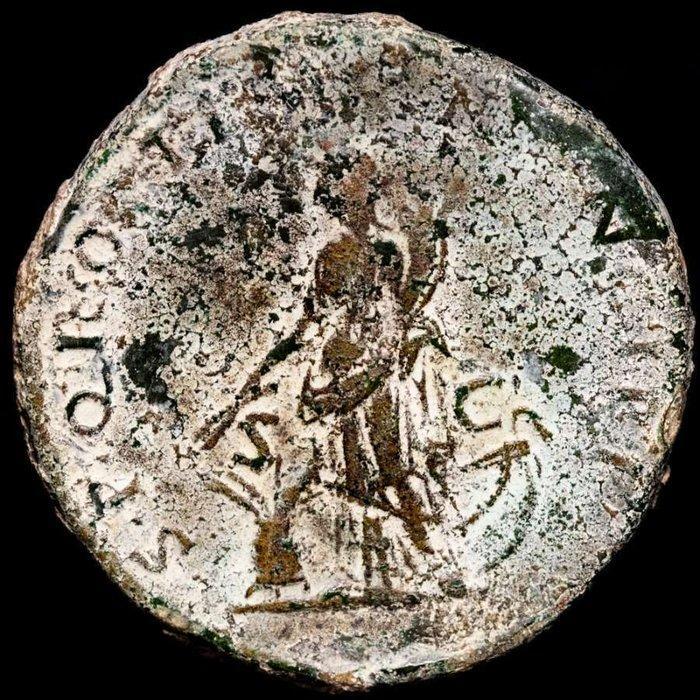 Romeinse Rijk. Trajan (98-117 n.Chr.). Sestertius Rome, AD, Postzegels en Munten, Munten | Europa | Niet-Euromunten