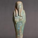Oude Egypte, late periode faience FINE Ushabti van generaal