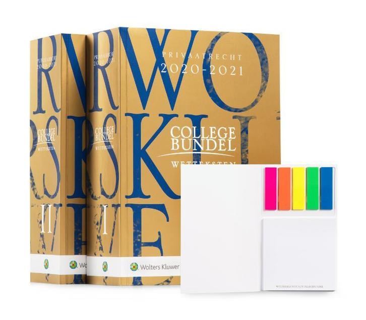 Collegebundel 2020-2021 9789013153798 Wolter Kluwer, Livres, Science, Envoi