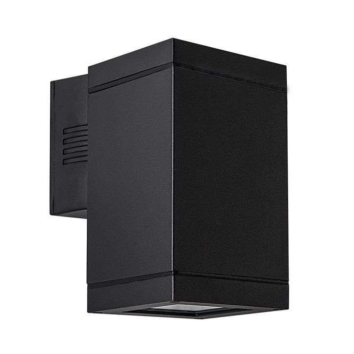 Wandverlichting modern Solid Muurlamp Zwart, Tuin en Terras, Buitenverlichting, Verzenden