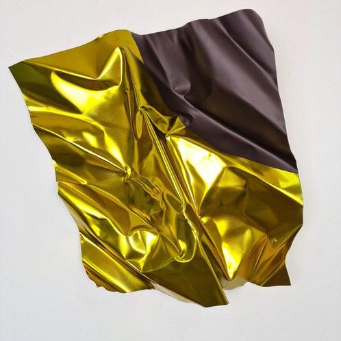 José Soler Art - Steel Silk. Gold and Chocolate (Wall, Antiek en Kunst, Kunst | Schilderijen | Modern