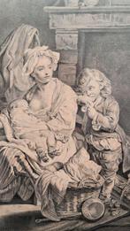 Laurent Cars (1699-1771), daprès Jean Baptiste Greuze - Le, Antiek en Kunst