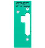 247WOOD Freesmal sluitplaat 127x23 links, Klink of Kruk