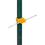 T-post rope insulator, yellow - kerbl