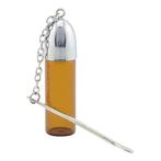 Spoon on Vial Brown Glass     Large, Verzamelen, Verzenden, Nieuw
