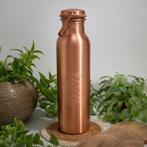 Puur koperen waterfles flower of life met handgreep ± 950 ml, Ophalen of Verzenden