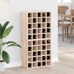 vidaXL Wijnrek 2 pcs Naturel 56 x 25 x 56 cm Massief, Huis en Inrichting, Verzenden, Nieuw