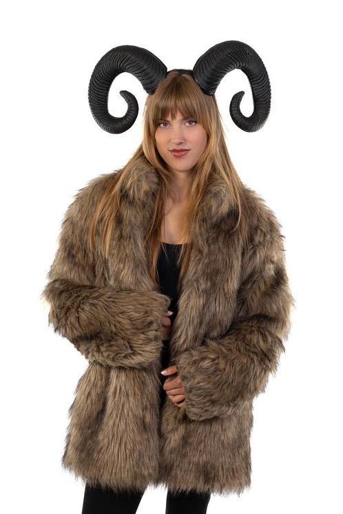 Haarband Hoorns Zwart Diadeem Demoon Duivel Ram Bok Haar Ban, Kleding | Dames, Carnavalskleding en Feestkleding, Nieuw, Ophalen of Verzenden