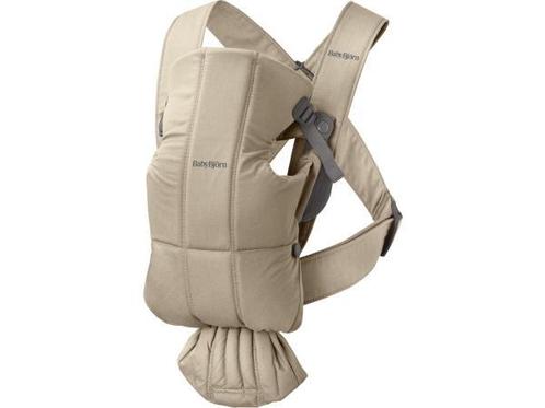 Veiling - BabyBjörn Draagzak Mini - Geweven (Beige), Kinderen en Baby's, Babydragers en Draagdoeken