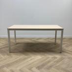 VEPA kantinetafel, (bxd) 160x80 cm, midden-eiken - wit, Gebruikt, Bureau