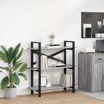vidaXL Boekenplank Grijs Sonoma 100 x 33.5 x 64 cm Bewerkt, Verzenden, Nieuw