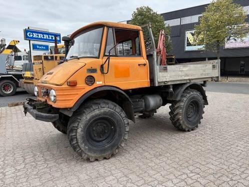 Veiling: Kraanwagen Unimog U600 Diesel 2002, Auto's, Vrachtwagens, Ophalen