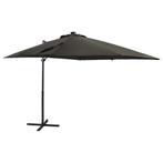 vidaXL Zweefparasol met paal en LED-verlichting 250 cm, Tuin en Terras, Verzenden, Nieuw