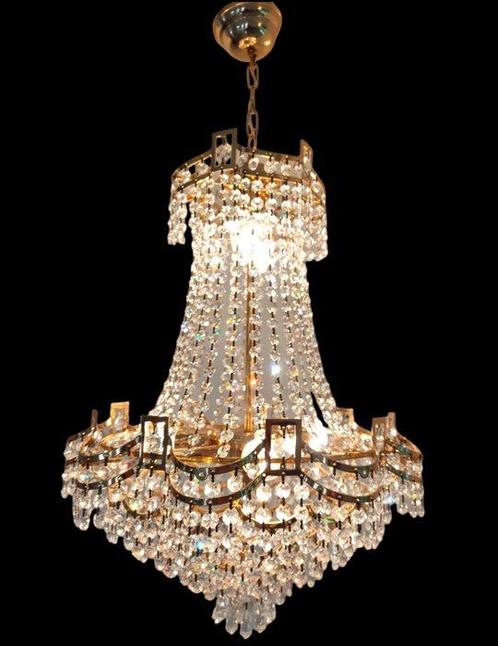 Lampe - Bronze, Cristal, Antiquités & Art, Antiquités | Éclairage