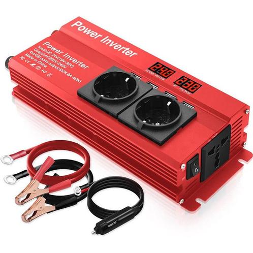 Lvyuan - omvormer - 24v naar 230v - 800 W/1600 W - 3, Caravans en Kamperen, Kampeeraccessoires, Verzenden