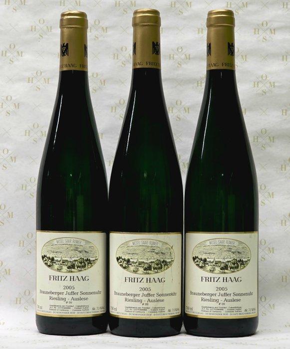2005 Fritz Haag, Brauneberger Juffer Sonnenuhr, Riesling, Verzamelen, Wijnen