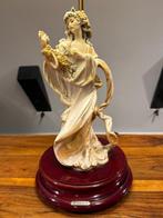 Capodimonte - Lampe - Porcelaine, Bois - Capodimonte Lampe, Antiek en Kunst