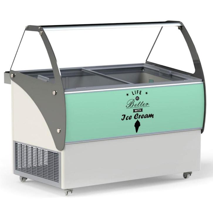 Schepijsvitrine | ELEGANTE | Energiezuinig | 456L | 10x 5L, Zakelijke goederen, Horeca | Keukenapparatuur, Nieuw in verpakking