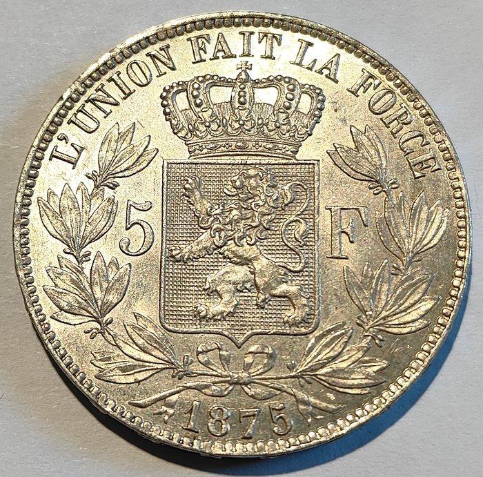 België. Leopold II. 5 Francs 1875 (Zonder minimumprijs), Postzegels en Munten, Munten | Nederland