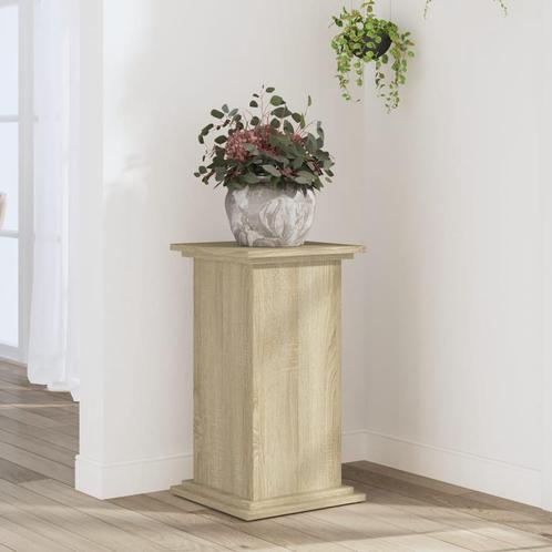 vidaXL Plantenstandaard 33x33x60 cm bewerkt hout sonoma, Tuin en Terras, Bloembakken en Plantenbakken, Nieuw, Verzenden