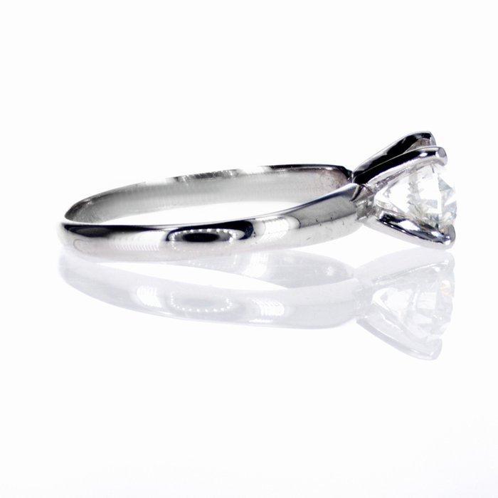 Zonder minimumprijs - Verlovingsring - 14 karaat Witgoud -, Handtassen en Accessoires, Antieke sieraden