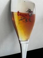Brugse Zot – metalen bier-reclamebord – glasvorm –
