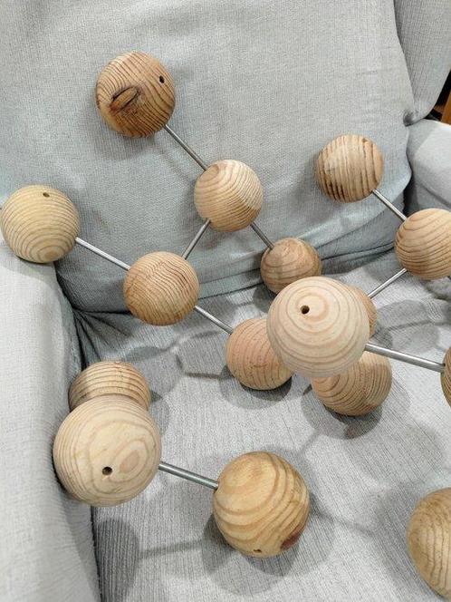 Industriële apparatuur - Europa - Set massieve houten bollen, Antiek en Kunst, Curiosa en Brocante