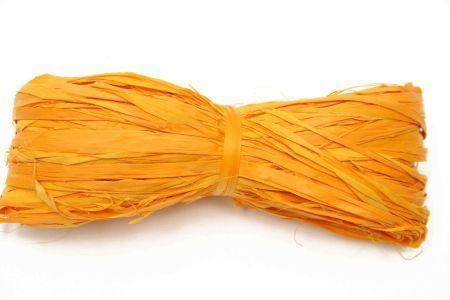 Raffia HBX 50 gram. oranjegeel Raffia bosje 50, Huis en Inrichting, Woonaccessoires | Kunstplanten en Kunstbloemen, Nieuw