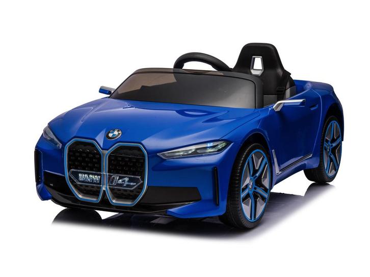 BMW i4, elektrische kinderauto, 12v, leren zitje, muziekmodu, Kinderen en Baby's, Speelgoed | Buiten | Accuvoertuigen, Ophalen of Verzenden
